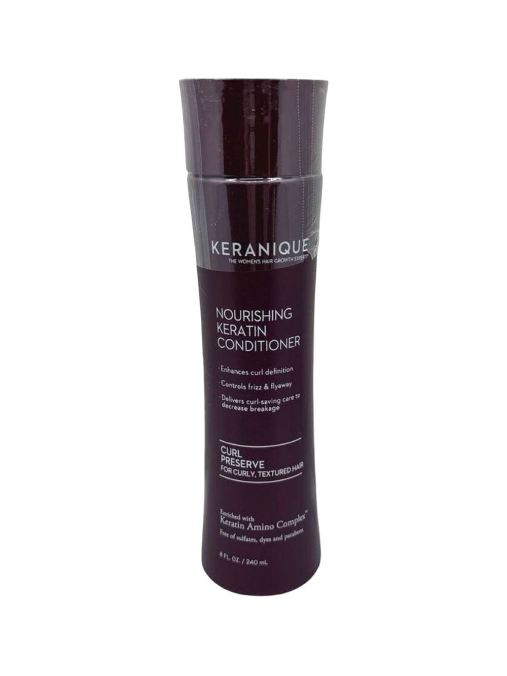 Keranique Nourishing Keratin Conditioner - For Curly Hair - 8 fl oz / 240 ml